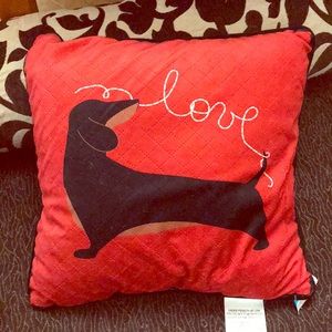 Dachshund soft throw pillow